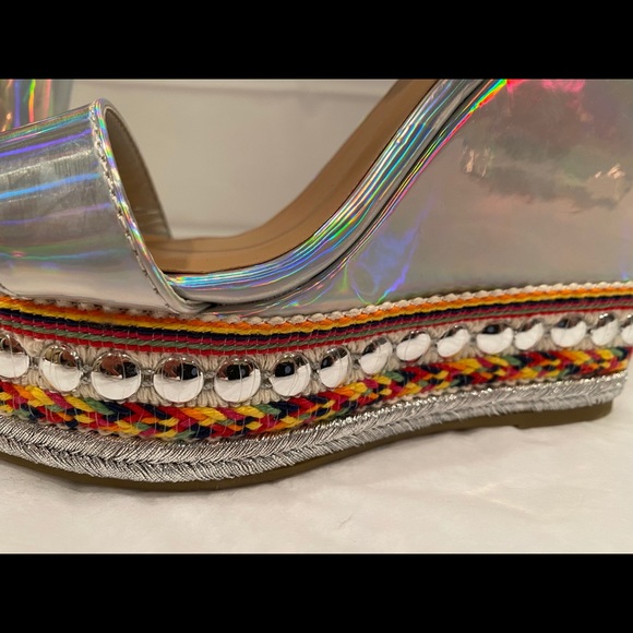 Studded Wedges by Holog NEW~ 🔥Free Shipping 👍 - Picture 2 of 8